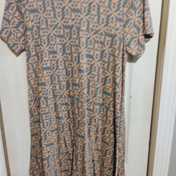 LuLaRoe Brown Tan Casual High Low Sundress - Picture 7 of 8
